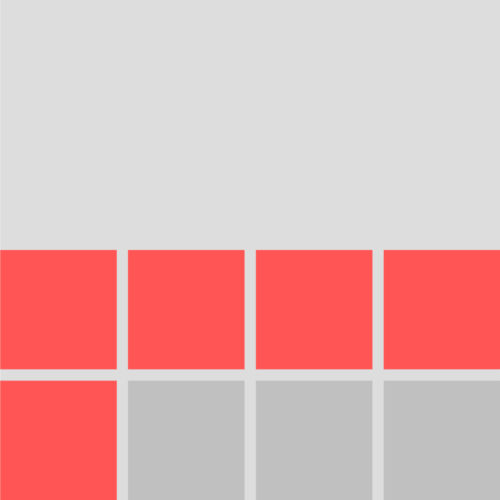 Infografik aus Quadraten